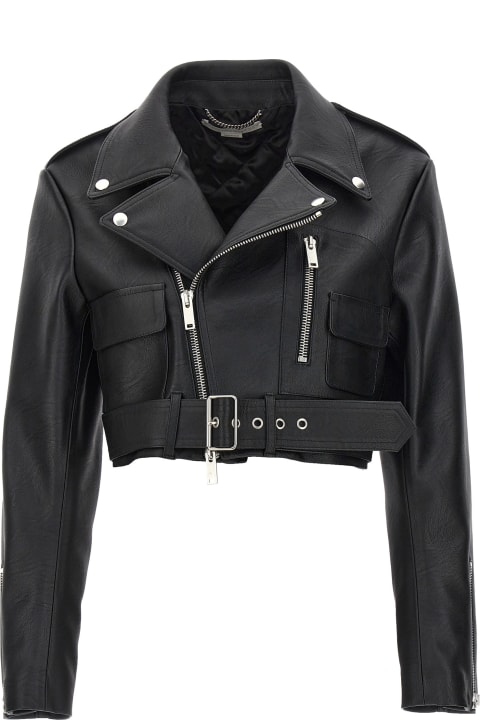 Coats & Jackets for Women Stella McCartney Cropped Biker Jacket