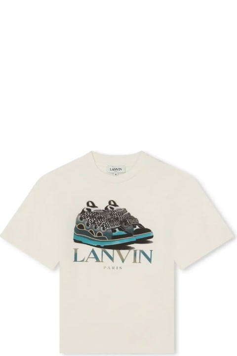 ボーイズ LanvinのTシャツ＆ポロシャツ Lanvin Butter T-shirt With Logo Print