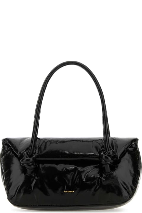 Jil Sander for Women Jil Sander Black Leather Small Knot Handle Handbag
