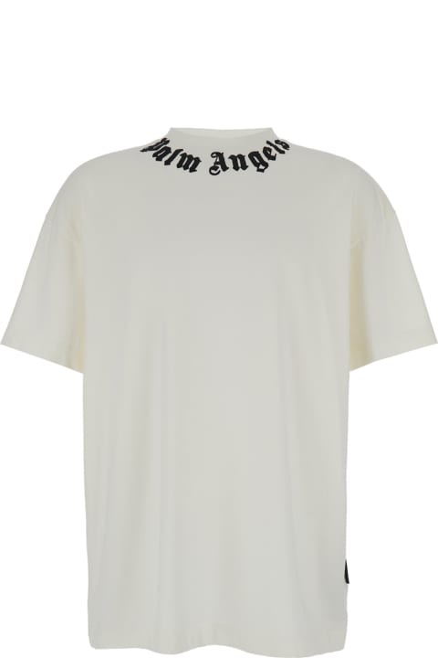 Palm Angels Topwear for Women Palm Angels Neck Logo Tee