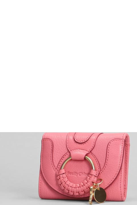 ウィメンズ See by Chloéの財布 See by Chloé Hana Wallet In Rose-pink Leather