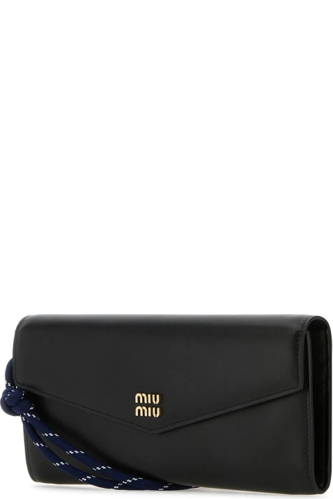 Miu Miu Accessories for Women Miu Miu Black Leather Wallet