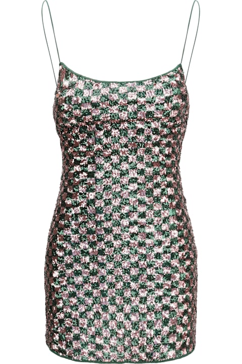 Oseree for Kids Oseree Sequins Chess Mini Dress