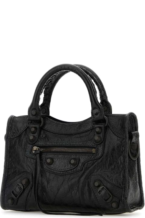 Fashion for Women Balenciaga Black Leather Mini Le City Handbag