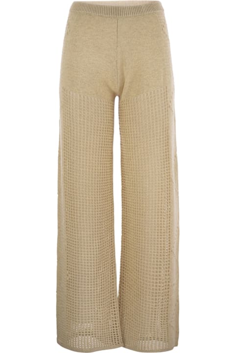MC2 Saint Barth لـ Women MC2 Saint Barth Alva - Crochet Flare Trousers