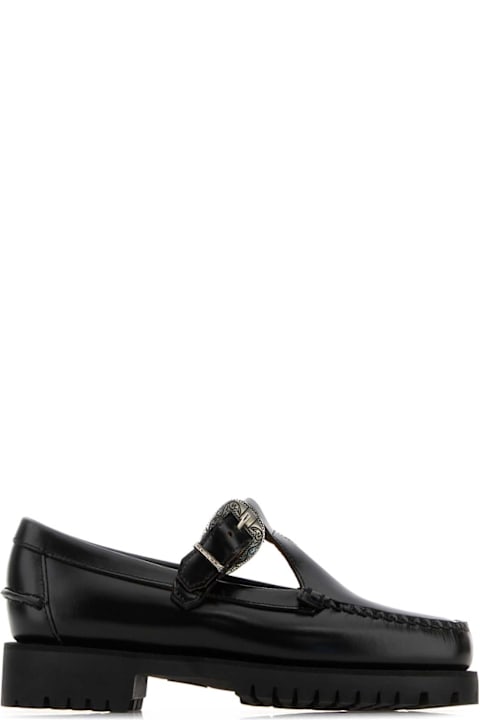 Sebago for Kids Sebago Black Leather Aurora Loafers
