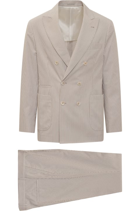 Suits With Double-breasted Blazer