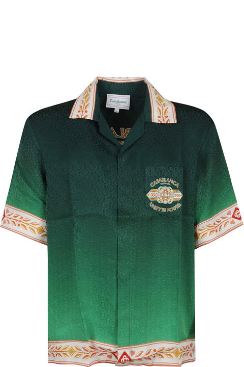 Casablanca for Men Casablanca Cuban Collar Short-sleeved Shirt
