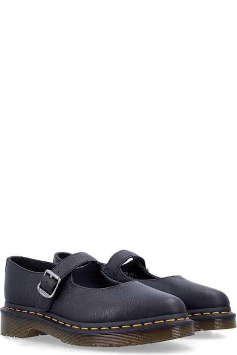 Dr. Martens Elphie Mj Black Leather Mary Jane Shoes
