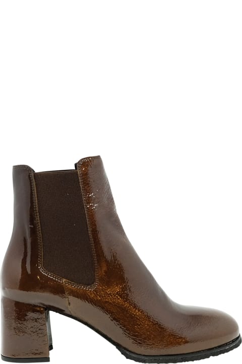 Del Carlo Boots for Women Del Carlo Roberto Del Carlo Patent Leather Holly Boots