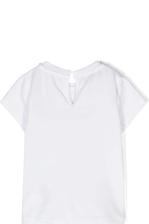 Topwear for Baby Girls Miss Blumarine Miss Blumarine T-shirts And Polos White