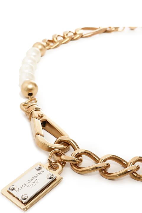 Dolce & Gabbana Jewelry for Women Dolce & Gabbana Pearl Mesh Necklace