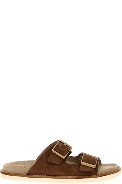 Brunello Cucinelli Other Shoes for Men Brunello Cucinelli Urban Slides In Washed Suede