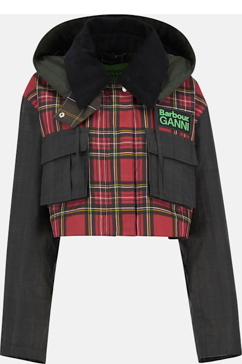Barbour for Kids Barbour Barbour X Ganni Tartan Peplum Wax