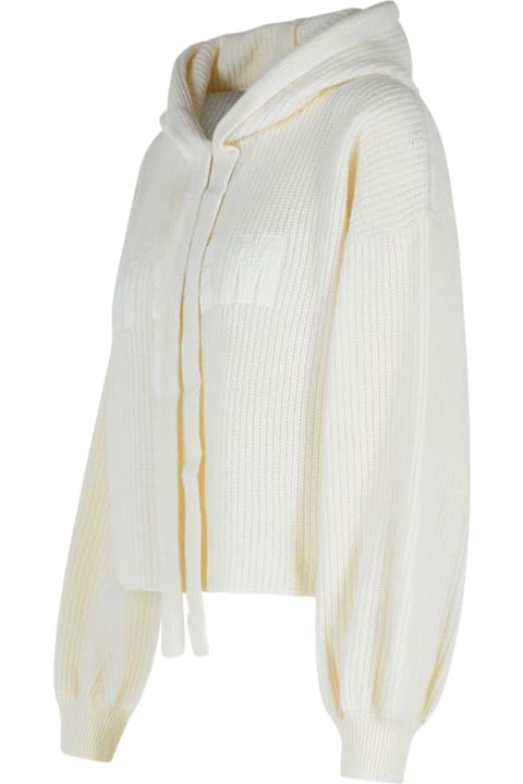 MSGM Sweaters for Women MSGM Cream Wool Blend Sweater