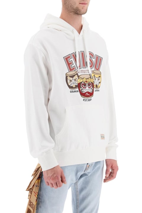 Evisu Clothing for Men Evisu Hoodie With Embroidery And Print