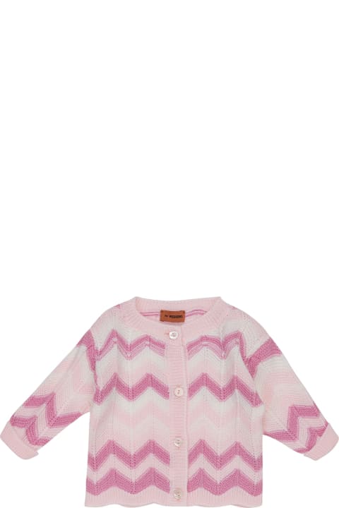 Missoni Kids Sweaters & Sweatshirts for Baby Boys Missoni Kids Cardigan With Zigzag Pattern
