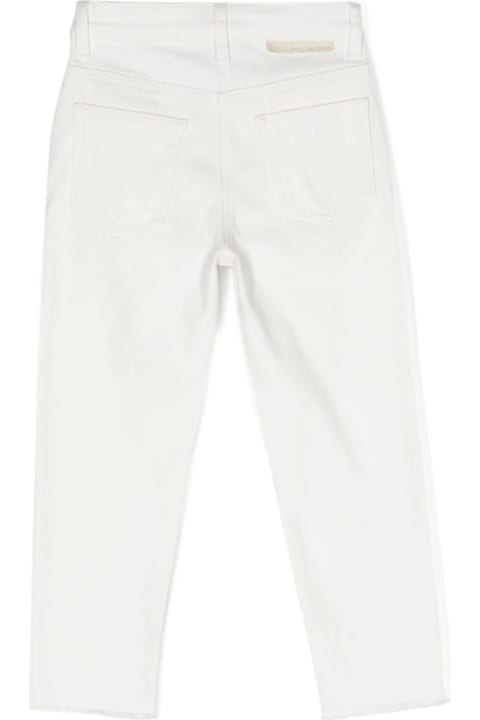Fashion for Girls Stella McCartney Kids Patch Pocket Straight Leg Jeans In Ivory