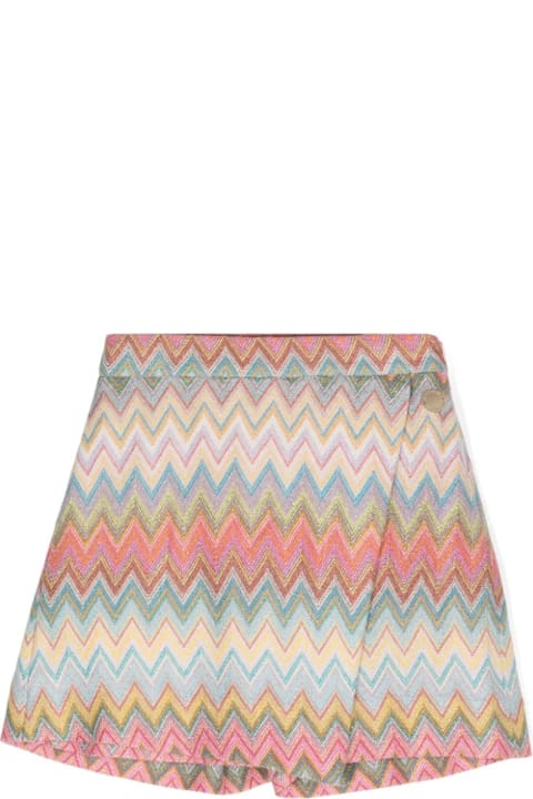 Missoni Kids لـ Men Missoni Kids Shorts Con Motivo Chevron