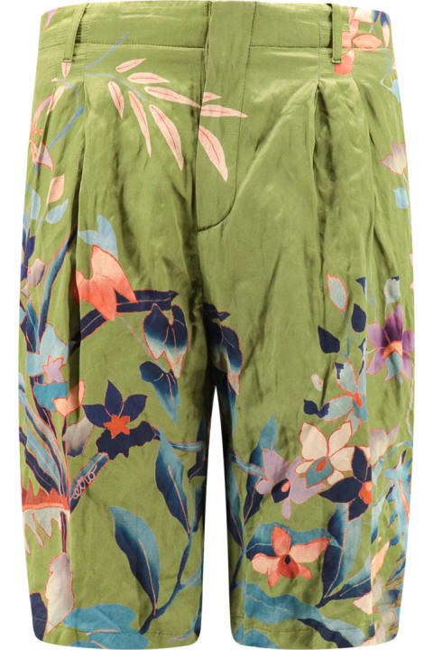 Etro Pants for Men Etro Bermuda Shorts With Floral Print