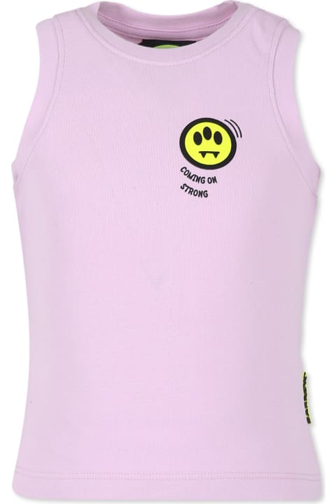 Homeware Barrow Pink Tank Top For Girl With Smiley