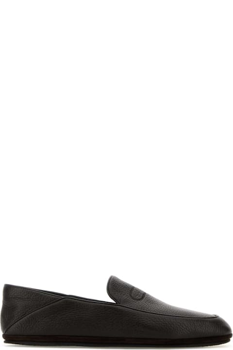 John Lobb Dark Brown Leather Kingston Ii Loafers