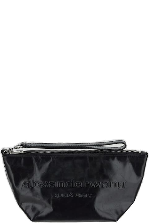 Alexander Wang Bags for Women Alexander Wang Logo Embossed Zipped Pouch