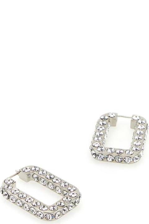 Jewelry Sale for Women Amina Muaddi Embellished Metal Charlotte Earrings