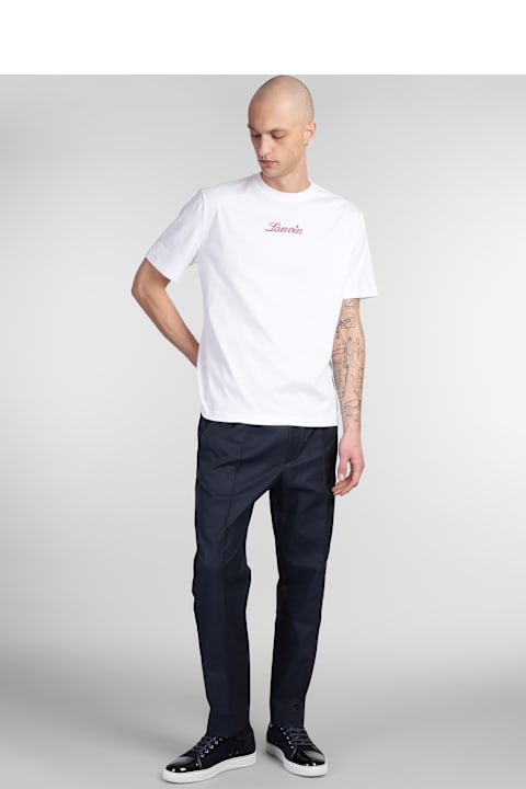 Lanvin Pants for Men Lanvin Pants In Blue Cotton