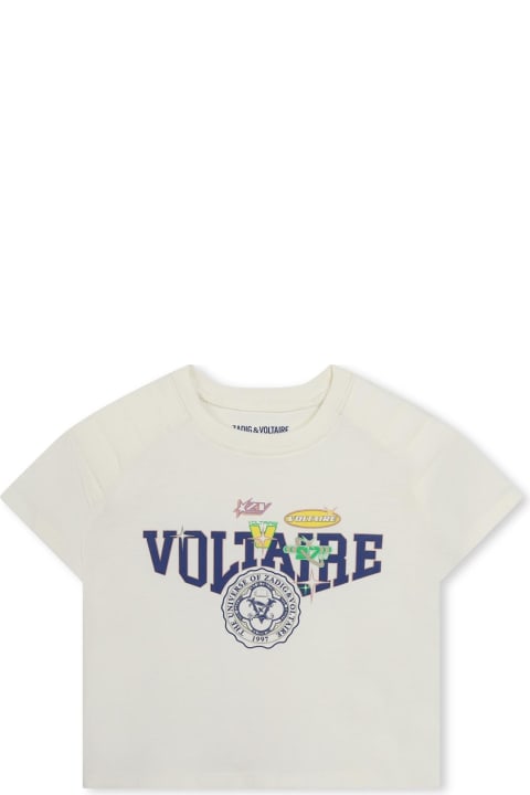 Zadig & Voltaire T-Shirts & Polo Shirts for Girls Zadig & Voltaire T-shirt Con Stampa