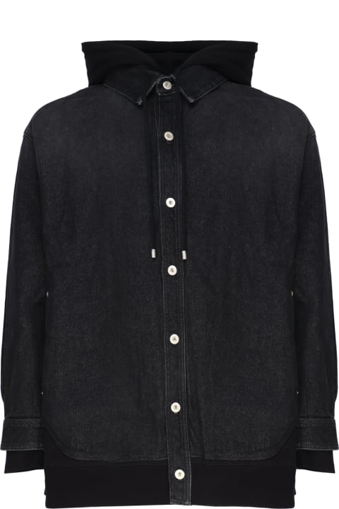 Coats & Jackets for Men Loewe Hooded Jacket In Denim