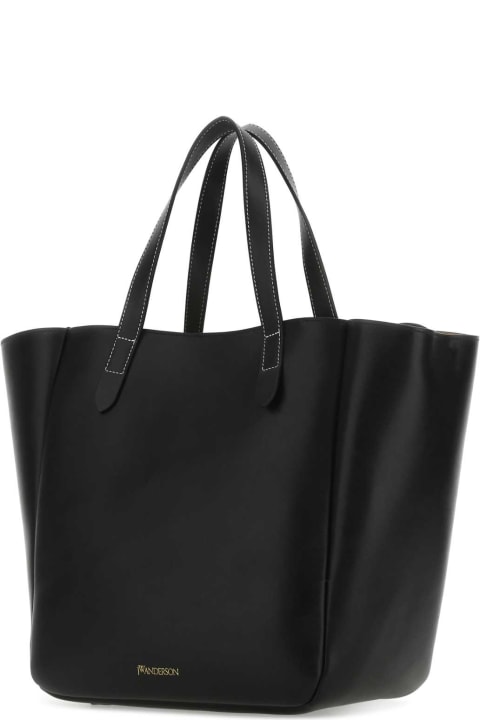 J.W. Anderson Women J.W. Anderson Black Leather Shopping Bag