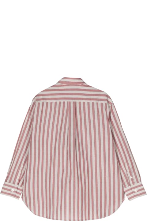 Etro Topwear for Girls Etro Striped Shirt With Logo