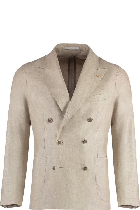Tagliatore Coats & Jackets for Men Tagliatore Silk Double-breast Blazer