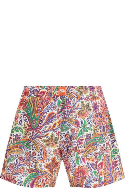 Homeware Etro Roma Swim Shorts With A Placed Floral Print