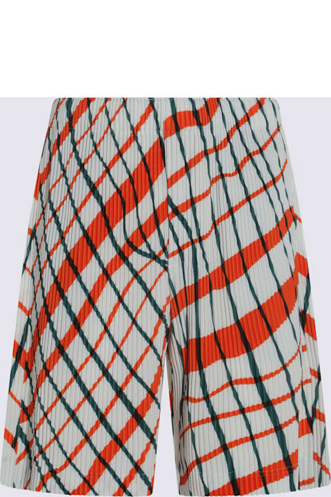 Homme Plissé Issey Miyake for Men Homme Plissé Issey Miyake White Multicolor Shorts