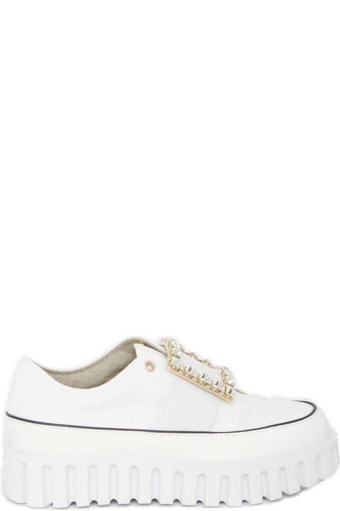 Viv' Go-thick Embellished Buckle Slip-on Sneakers