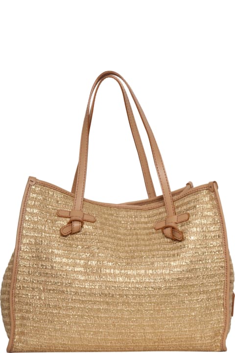 Shoulder Bags for Women Gianni Chiarini Beige And Gold Shopper