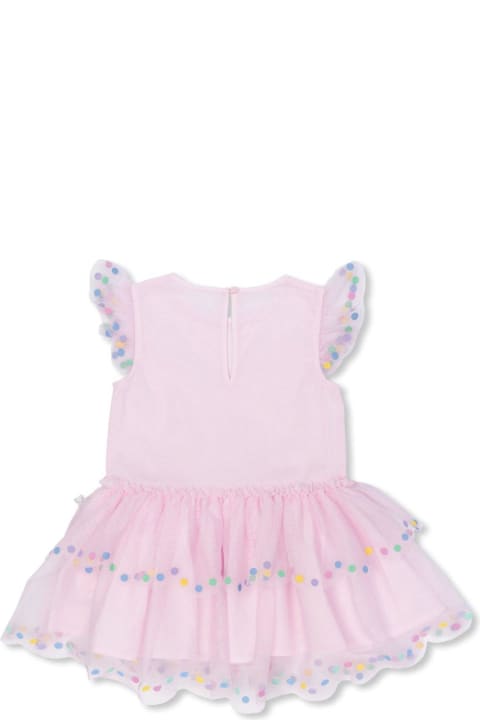 Dresses for Baby Girls Stella McCartney Round-neck Dot-detailed Tulle Dress