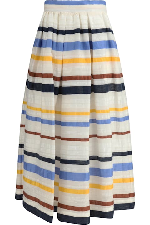 Sara Roka for Women Sara Roka Striped Long Skirt