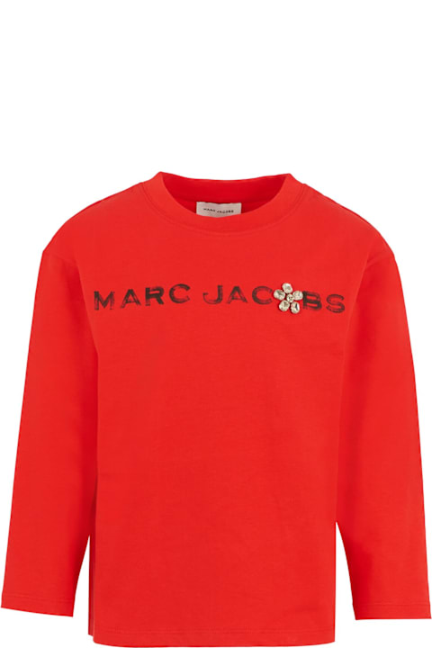 أدوات منزلية Marc Jacobs Red T-shirt For Girl With Logo