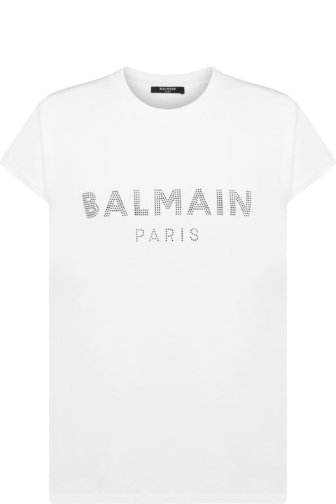 Balmain Topwear for Women Balmain Strass T-shirt