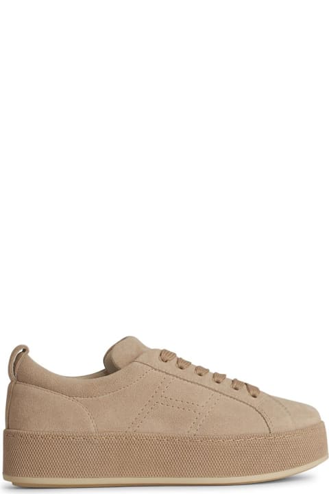 Hogan for Women Hogan 'h681' Beige Leather Sneakers