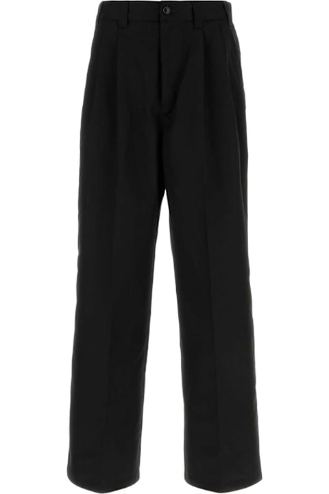 Pants for Men Maison Margiela Black Polyester Blend Pant