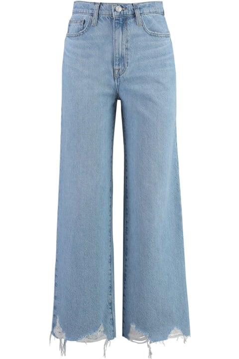 Jeans for Women Frame Le Jane Raw-cut Hem Wide-leg Jeans