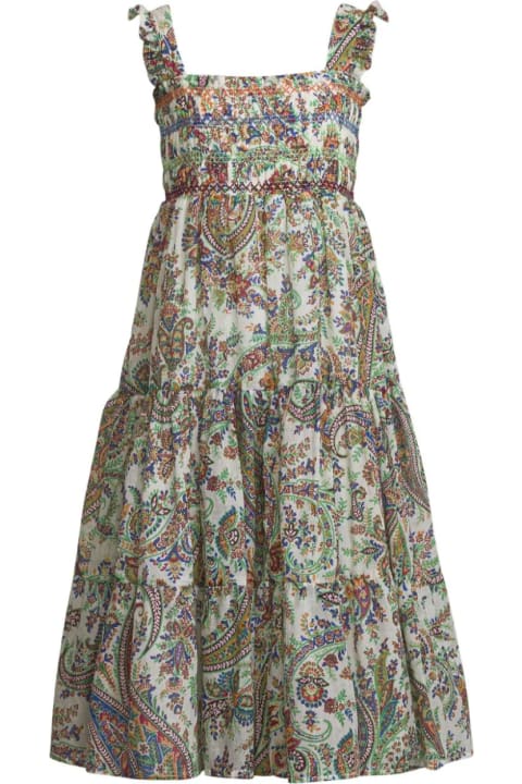 Etro Dresses for Girls Etro Midi Dress With Paisley Print