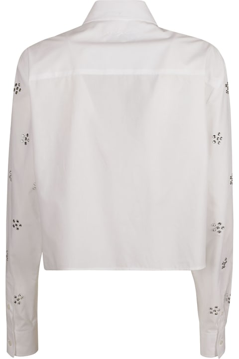 MSGM Topwear for Women MSGM Cropped Embellished Shirt
