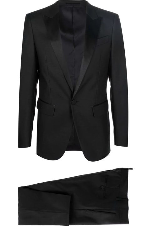 Dsquared2 for Men Dsquared2 Black Berlin Wool And Silk Suit