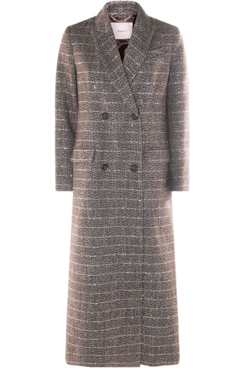 Homeware TwinSet Twinset Double-breasted Herringbone Coat