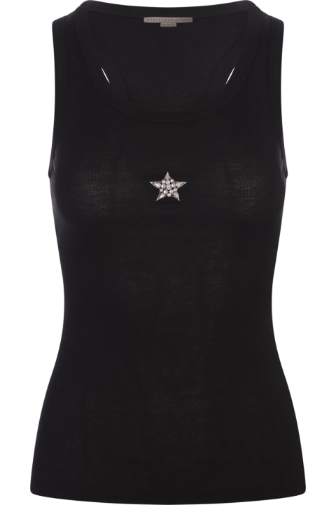 Stella McCartney Topwear for Women Stella McCartney Black Stella Tank Top